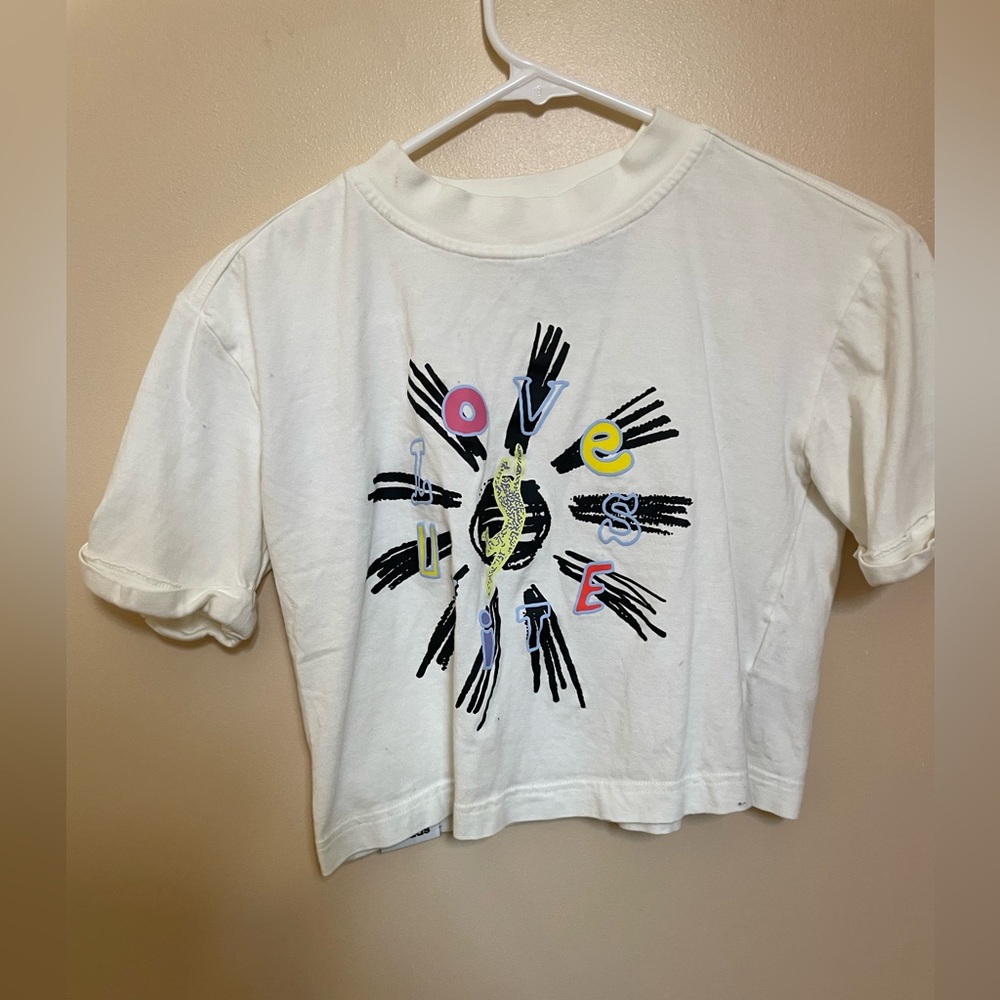 Small Adidas Love Unites Cropped T-Shirt